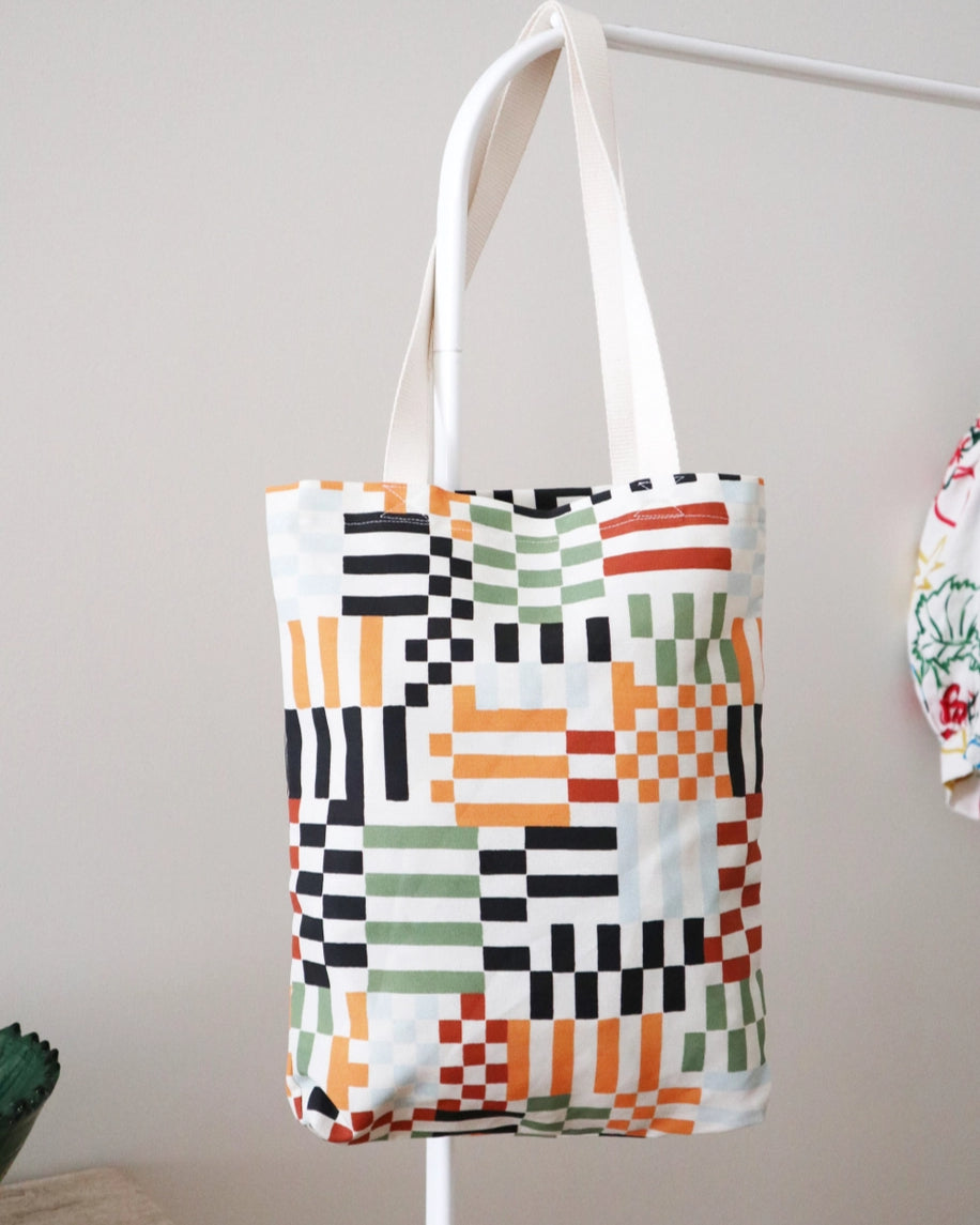 Tote Bag - MultiColour Checker image 1