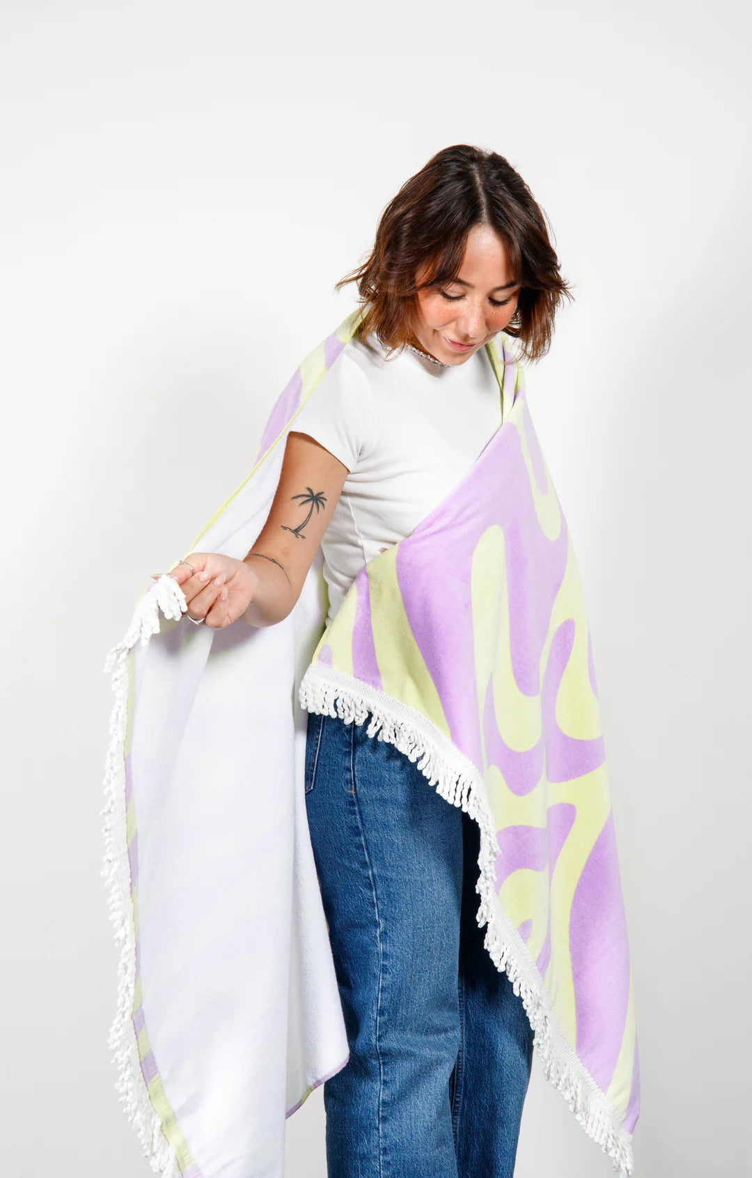 Bowie Velour Beach Towel image 0