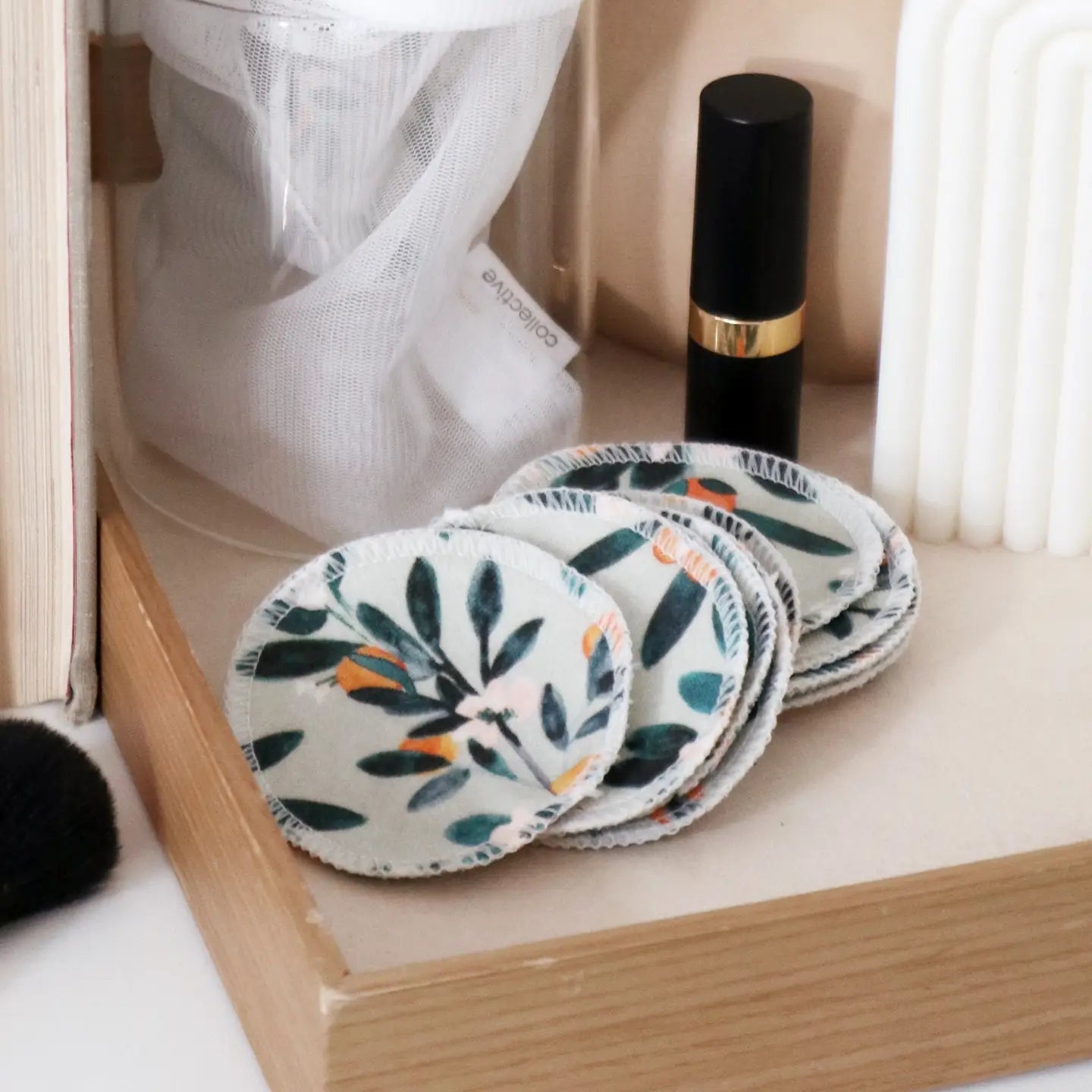 Organic Cotton Rounds - Sage Citrus image 0