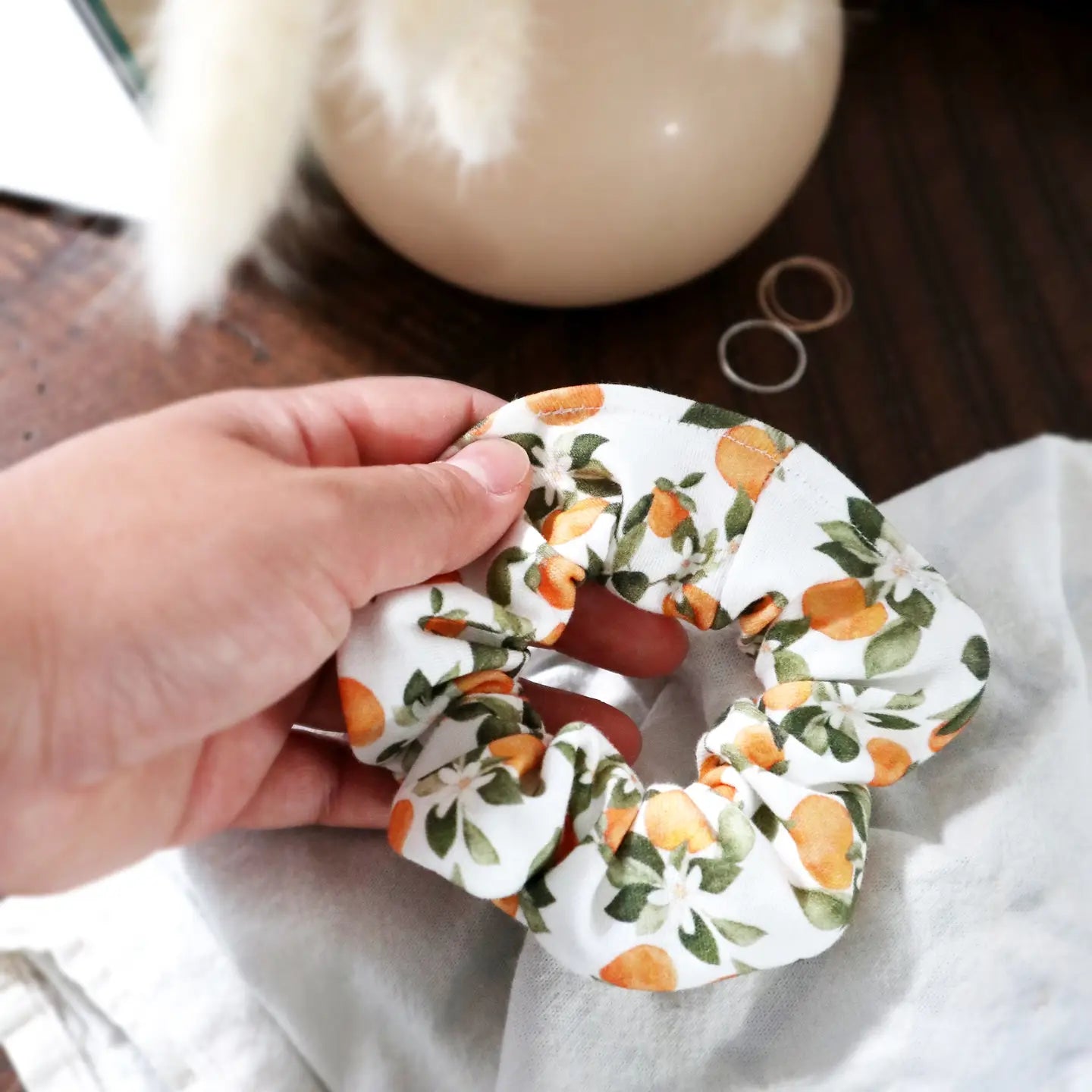 Hair Scrunchie - Clementine image 0