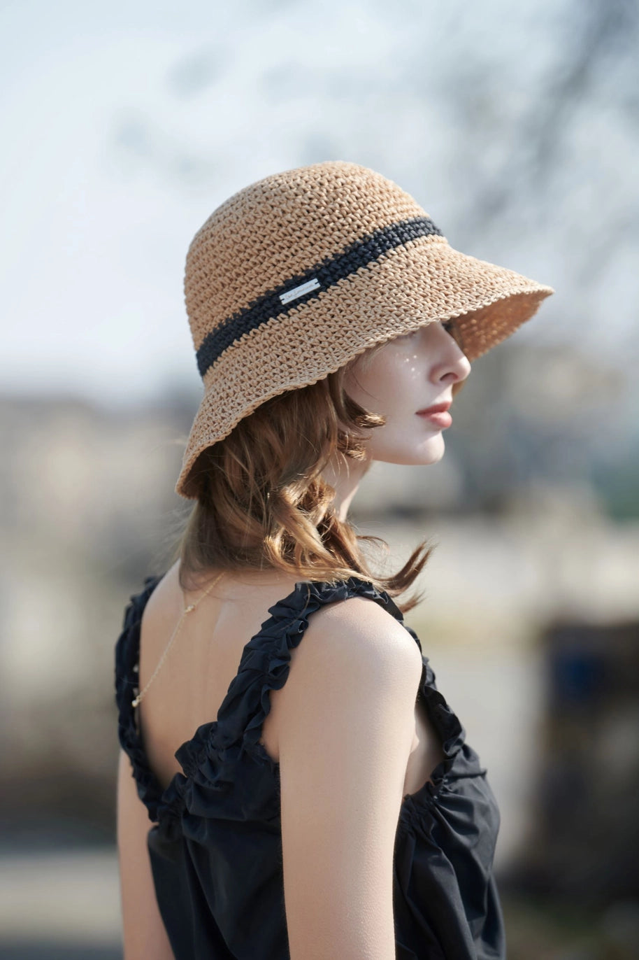 Sunday Boardwalk - Straw Crochet W/Trim image 0